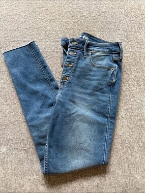Old Navy Women's Rockstar Super Skinny 360 Stretch Jeans - Medium Blue Wash